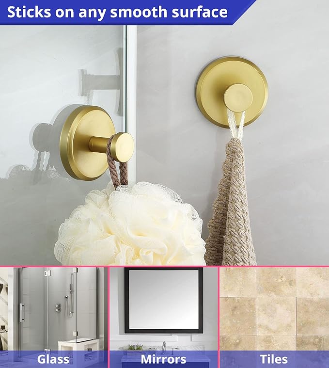 🔥 LAST DAY 49% OFF-2 Packs Suction Cup Hooks for Shower